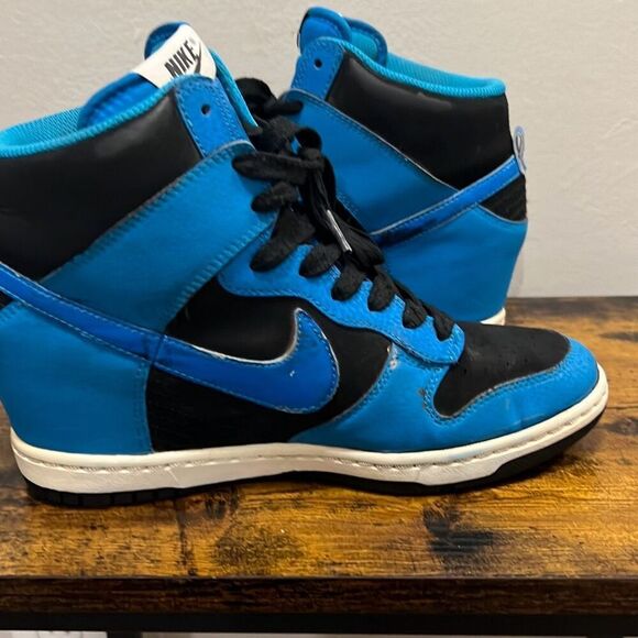 Nike Dunk ski high essential Black blue with hidden wedge size. Womens… - Picture 5 of 12